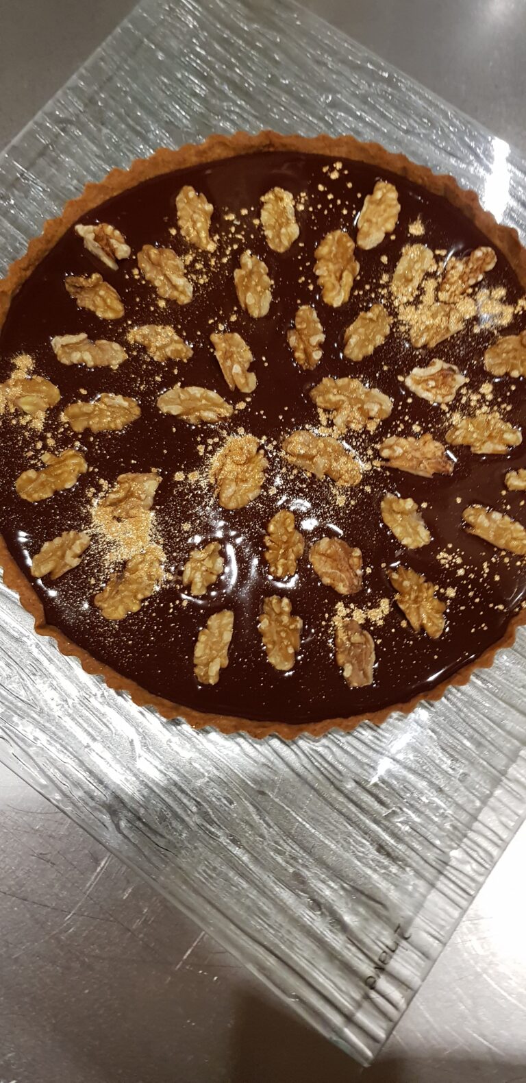 Chokoladetærte med saltkaramel